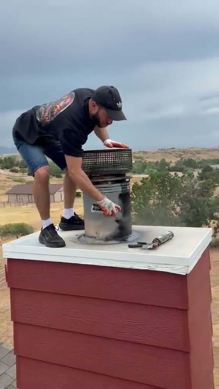 New chimney cap installation in Arvada